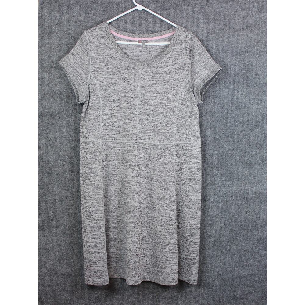 T by Talbots Women's XL Dress Gray Midi Causal Weekend Wear